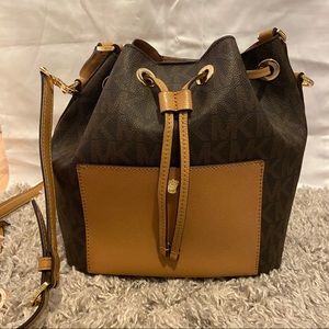 Michael Kors Leather Bucket Purse